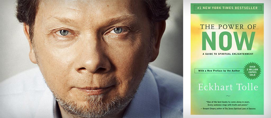 The Power of Now author Eckart Tolle and his book image