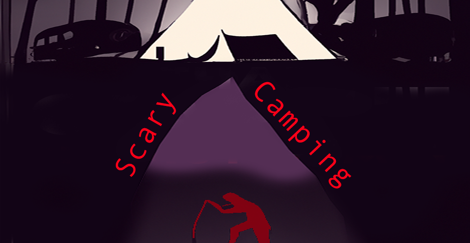 scary camping stories graphic