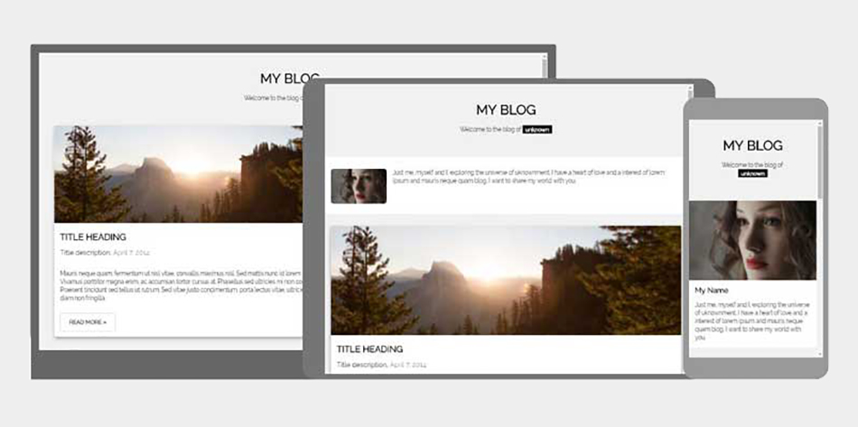 responsive web design example image